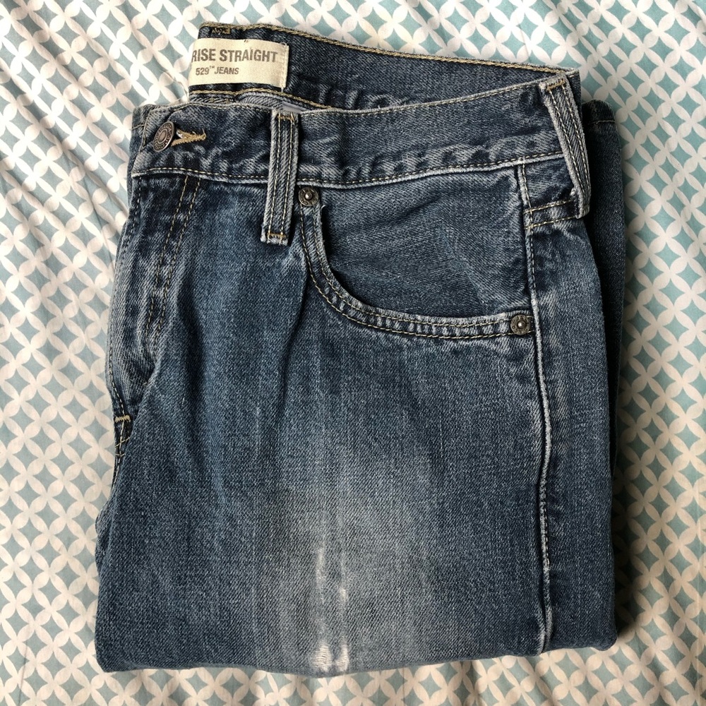 🟢 Levi’s Straight Jeans - Picture 1 of 8